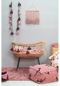 Rózsaszín gyerek puff English Garden – Lorena Canals