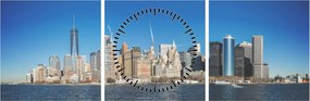 Kép - Manhattan New York-ban (órával) (90x30 cm)