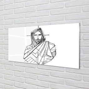 Akrilkép Jézus rajz 100x50 cm