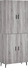 vidaXL szürke sonoma szerelt fa magasszekrény 69,5 x 34 x 180 cm