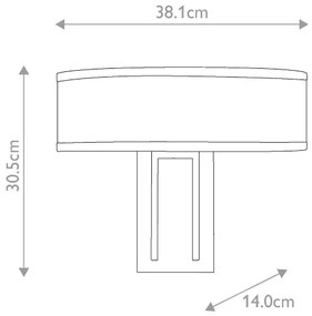 Hinkley HK-HAMPTON2-BB - Fali lámpa HAMPTON 2xE14/40W/230V arany