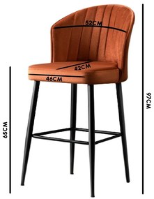 Rubi Claret Red bárszék szett, 4 db, 4 db