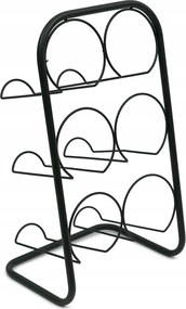 Bortartó Állvány Fekete Fém 6 Palackhoz Loft