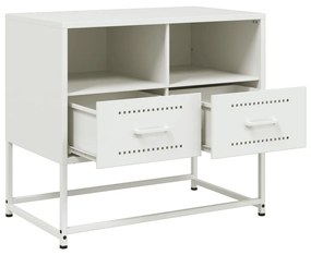 fehér acél TV-szekrény 68 x 39 x 60,5 cm