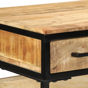 Asztal 100x50x75 cm Tömörfa Durva Mangó
