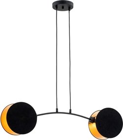 Emibig modern függeszték motif fekete arany emi1325/2