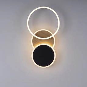 Leuchten Direkt 14116-78 -LED Mennyezeti lámpa SEVENT LED/25,5W/230V fekete/barna