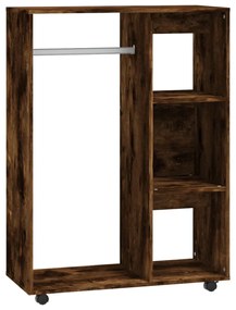 füstös tölgyszínű szerelt fa ruhásszekrény 80 x 40 x 110 cm