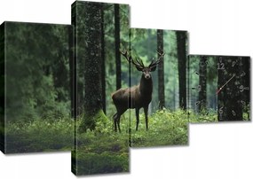 Falióra 100x70 Szarvas az erdő közepén