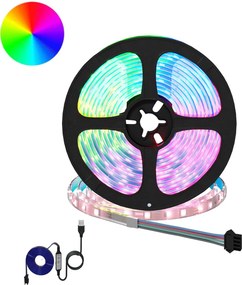 vidaXL LED szalag 12 pcs Fekete és Átlátszó 4700 mm Réz és műanyag