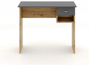 Íróasztal RICO artisan tölgy/szürke