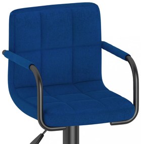vidaXL kék szövet bárszék