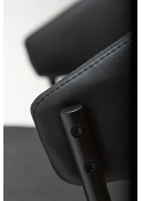 Fekete bőrutánzat étkezőszék Zone – DAN-FORM Denmark