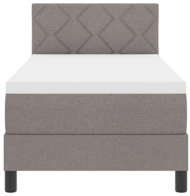 Box Spring ágy matraccal Taupe 80x200 cm Szövet