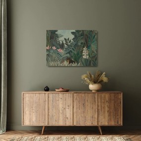 Üveg kép - Henri Rousseau, The Equatorial Jungle, reprodukciók (70x50 cm)