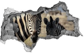 3d-s lyukat fali matrica Két zebrák nd-b-70684470