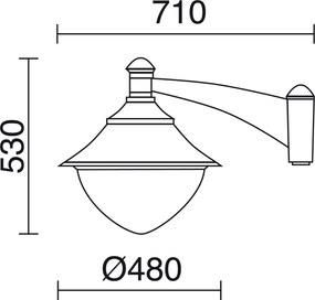 Novolux GUNTHER 407D-G31X1A-02 Utcavilágítás lámpatest GX53 IP65