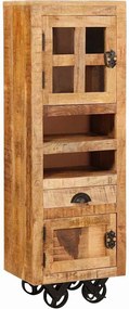 vidaXL Magasfiú fiókkal Barna 40 x 30 x 120,5 cm tömör mangófa