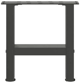 2 db antracitszürke acél dohányzóasztal láb 40x(30-31) cm