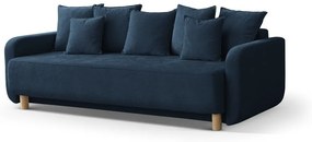 Sötétkék kinyitható tárolóhelyes kanapé 231 cm Elen – Micadoni