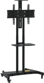 vidaXL görgős TV-állvány 32"-70" képernyőhöz max VESA 600x400 mm 60 kg