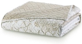 Alhambra bézs kétoldalas mikroszálas ágytakaró, 240 x 260 cm - DecoKing