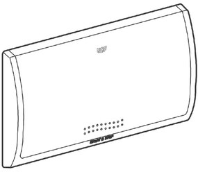 GROHE 37053SH0 - Öblítő nyomólap CLASSIC 330 × 190 mm fehér