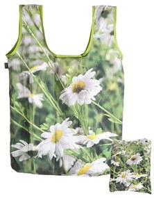 Összehajtható margarétás táska, 40 x 57 cm
