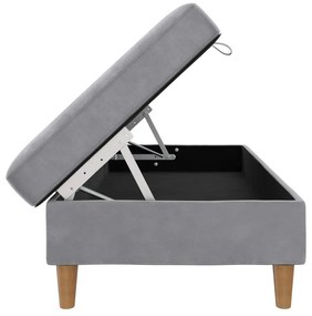 Világosszürke bársony lábtartó Lilly – Støraa