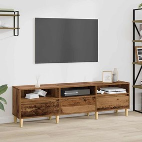 TV szekrény fiókkal Régi fa 150 x 30 x 45 cm Faanyag