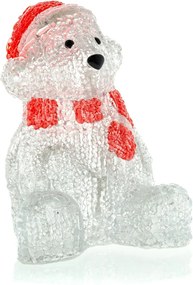 Retlux RXL 252 karácsonyi dekoráció, jegesmedve, akryl, 16 LED, hideg fehér