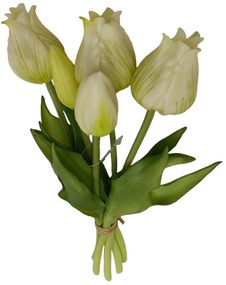 Fehér mű tulipán csokor 25cm