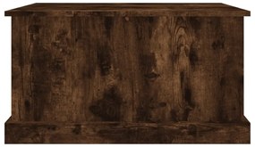 füstös tölgy színű szerelt fa tárolóláda 70 x 40 x 38 cm