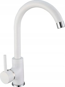 Konyhai Csaptelep fehér Álló csaptelep Moderno forgó mosogatóhoz