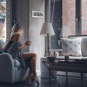 Lavvu LCX0010 Modig  digitális óra rádióval vezérelve, fehér