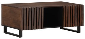 Barna tömör mangófa dohányzóasztal 100 x 55 x 40 cm