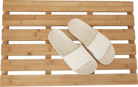 Csúszásgátló szőnyeg a fürdőszobába, természetes lakkozott bambusz, KLERA