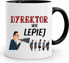 Igazgatónak Bögre Fekete Jobban Tudja Ajándék Nyomtatott Fotóval