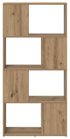 TV állvány Kézműves tölgy Műgyanta fa 60 cm x 24 cm x 124 cm