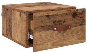 Fali éjjeli szekrény Öreg fa 35 x 35 x 20 cm Faanyag