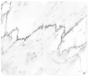 Edzett üveg tűzhely fedőlap szett 2 db-os 30x52 cm Marble – Wenko