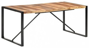 Paliszander felületű tömör fa étkezőasztal 180 x 90 x 75 cm