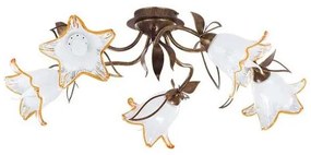 Mennyezeti lámpa BRAGA 5xE27/15W/230V bronz