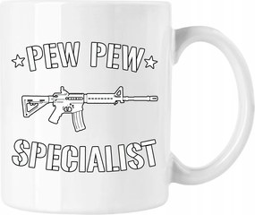 Bögre Pew Pew Specialist Fehér 330ml