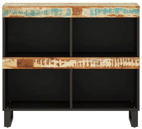 tömör újrahasznosított fa tálalószekrény 85 x 33 x 75 cm