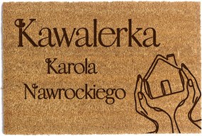 Lábtörlő Ajtó Alá 60 x 90cm Karol Nawrocki lovagnő