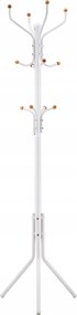 Fém ruhaállvány 182 cm krém és fehér színben