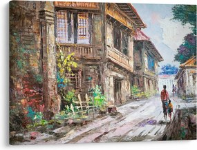 Fülöp-szigeteki falu képe, Ázsia (70x50 cm)