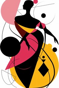 Poszter 40x50cm Grácia sziluett