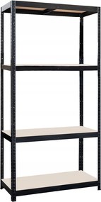 polc 900x450x1800 mm, 4 polc, acél Cer Mdf lap